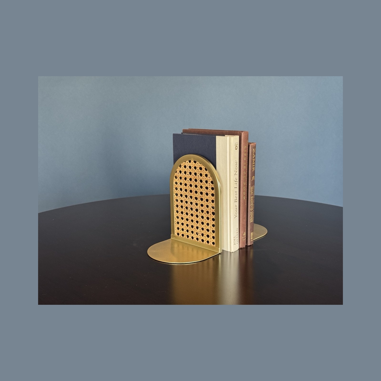 Cane Arch Bookends, Pair