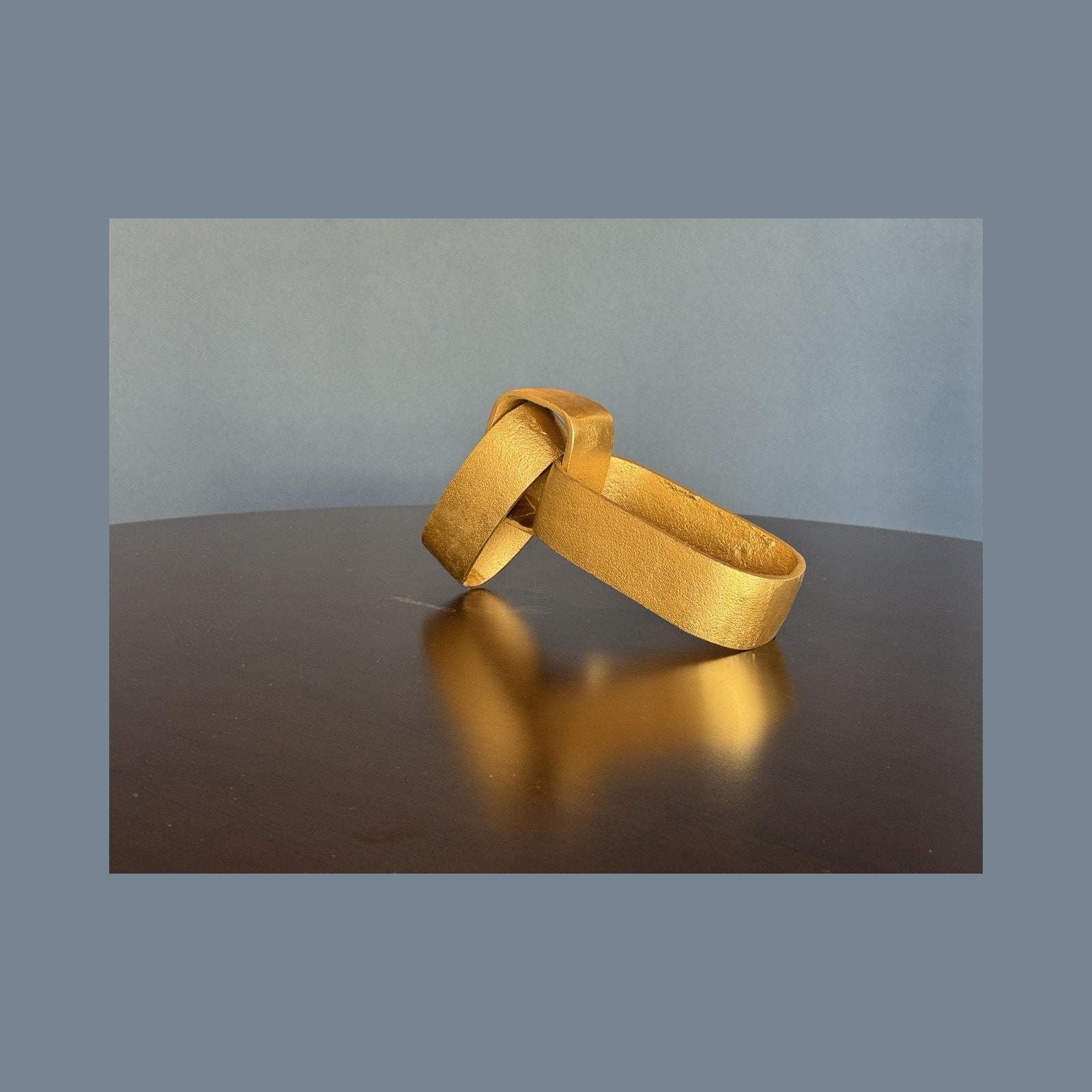 Gold Chain-Link Sculpture