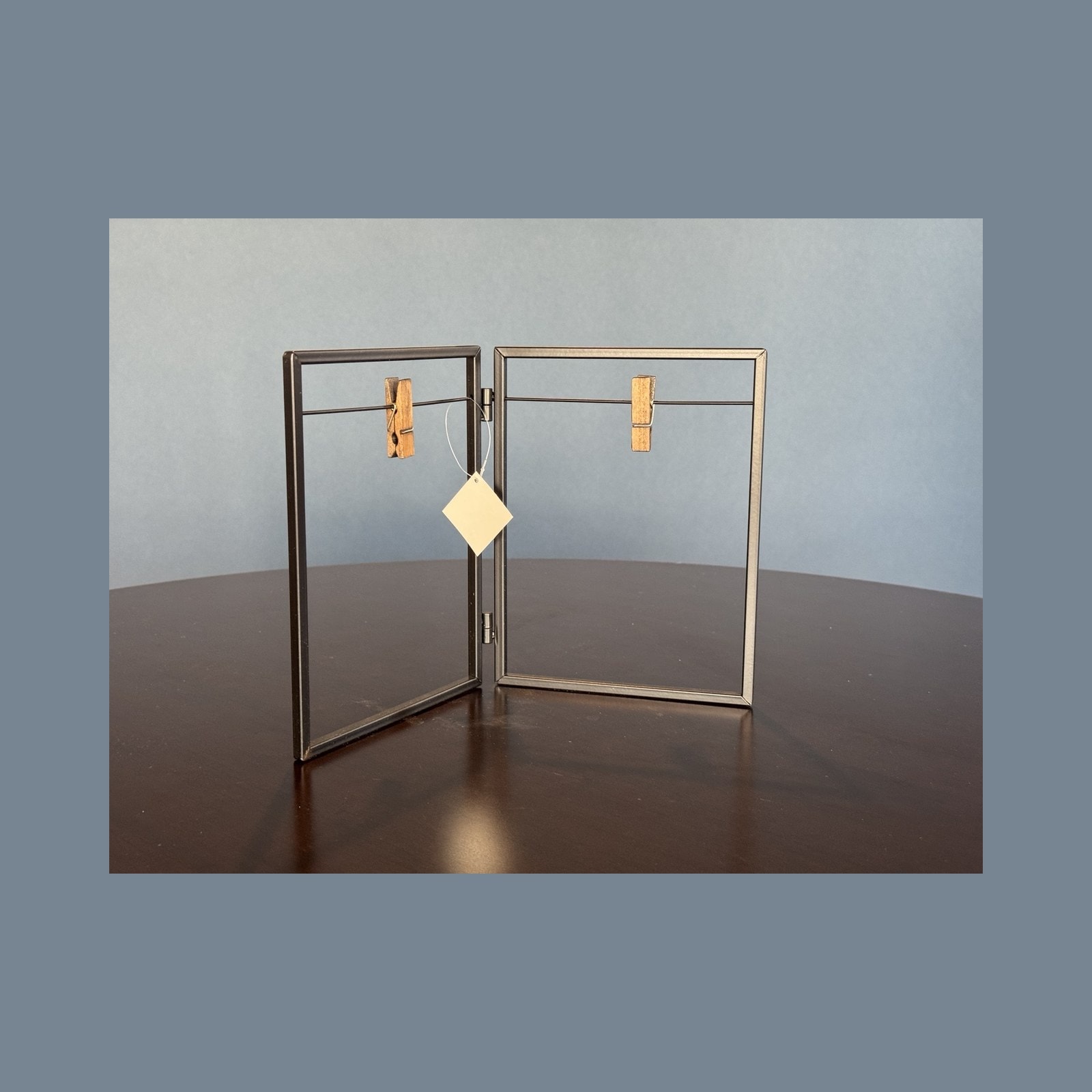 Hinged Double Clip Display Frame