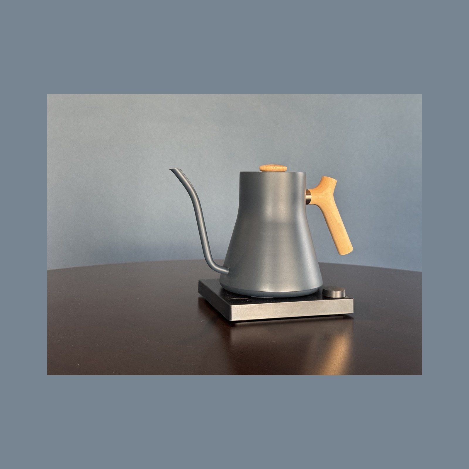 Fellows Stagg Stone Blue Gooseneck Electric Kettle