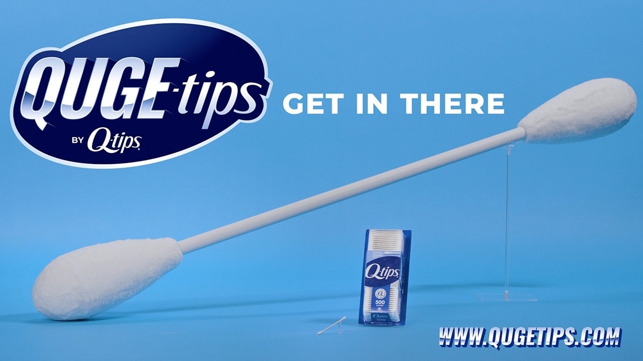 Quge tips promotional set with oversized cotton swab